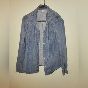 Mossimo Supply Co. Blue Denim Shirt